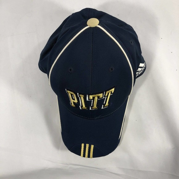 Adidas University of Pittsburgh Pitt Panthers Baseball Cap Hat Embroidered S/M - Picture 5 of 12